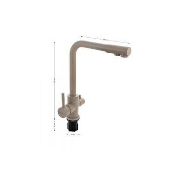 Смеситель для кухни Magnus (Магнус) 91124, коричневый