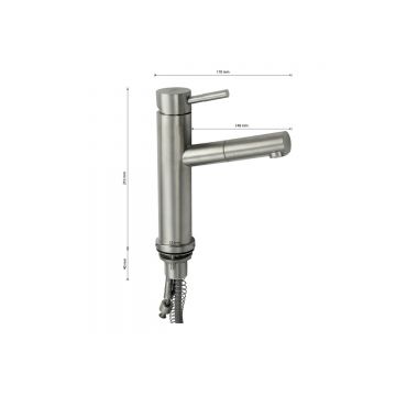 Смеситель для кухни Magnus (Магнус) 9125, сатин