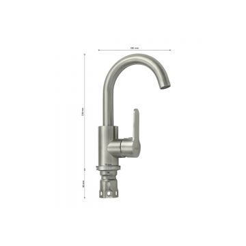 Смеситель для раковины Magnus (Магнус) 9147, сатин