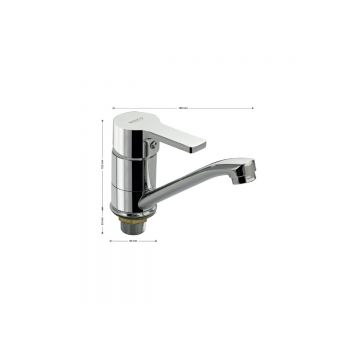 Смеситель для кухни, для раковины Bianco (Бьянко) 385014s, хром