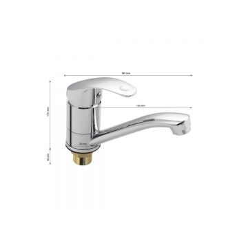 Смеситель для кухни Mayfair (Мейфаир) 87104s, хром