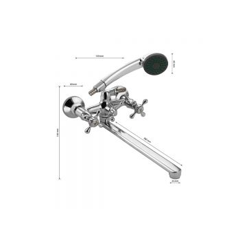 Смеситель для ванны Mayfair (Мейфаир) 87141, хром