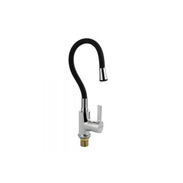 Смеситель для кухни Fabia (Фабия) 9654 гибкий излив, хром