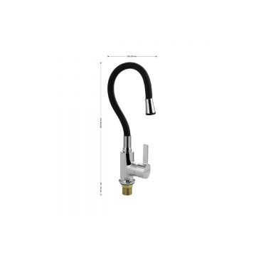 Смеситель для кухни Fabia (Фабия) 9654 гибкий излив, хром