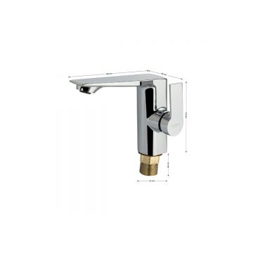 Смеситель для раковины Fabia (Фабия) 9738, хром