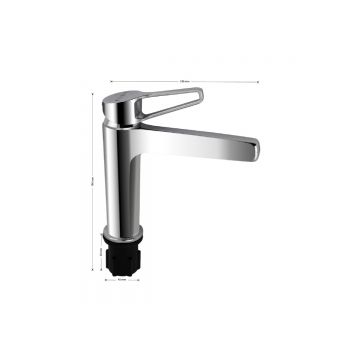 Смеситель для раковины Fabia (Фабия) 9732, хром