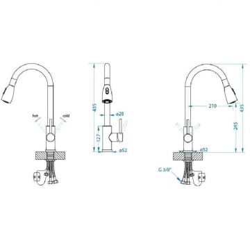 Смеситель для кухни Alveus (Алвеус) Primrose PS Carbon G91 черный