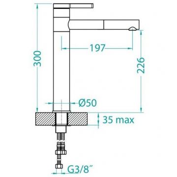 Смеситель для кухни Alveus (Алвеус) Zina Monarch Gold PVD золото