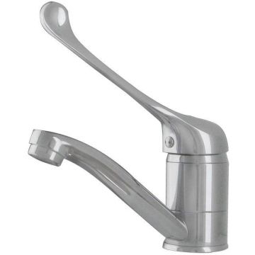 Смеситель для кухни с хирургической ручкой Сантаком (Santakom) stMIRA 5479, хром