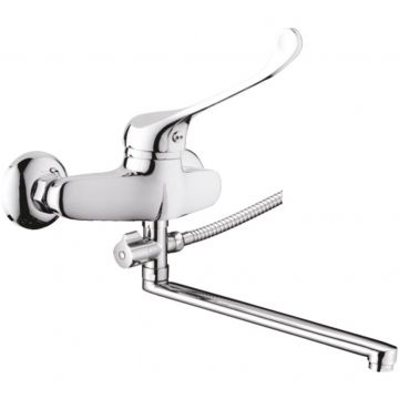 Смеситель для ванны с хирургической ручкой D-Lin (Д-Лин) D140427, хром
