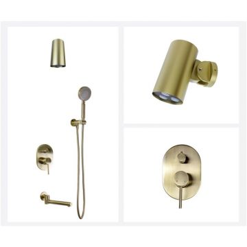 Душевой комплект для душа Bronze de Luxe Scandi 14582-501BR бронза