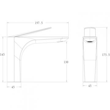 Смеситель для раковин Bronze de Luxe (Бронз Де Люкс) Icon 2040CB черный