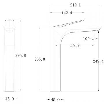 Смеситель для раковин Bronze de Luxe (Бронз Де Люкс) Icon 2041CG матовое золото