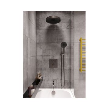 Комплект для душа Bronze de Luxe (Бронз Де Люкс) OMG! встраиваемый, термостат, 3 выхода, графит 1011GM