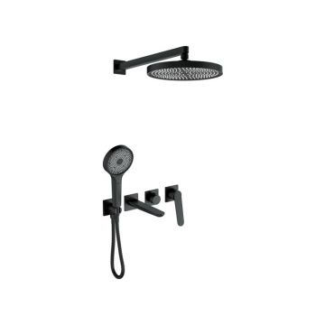 Душевая система встраиваемая Bronze de Luxe (Бронз Де Люкс) ICON 3009CB, черный