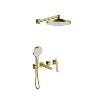 Душевая система встраиваемая Bronze de Luxe (Бронз Де Люкс) ICON 3009CBG, матовое золото