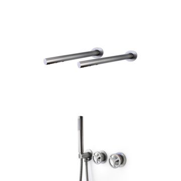 Душевая система встраиваемая Bronze de Luxe (Бронз Де Люкс) LIBERTY 5011GG-F, графит