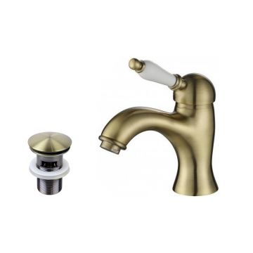 Смеситель для раковины Maretti (Маретти) Avorio AV32RF53 с донным клапаном, бронза