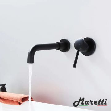 Смеситель для раковины встраиваемый Maretti (Маретти) Eleganza Black ENB32RF13, черный