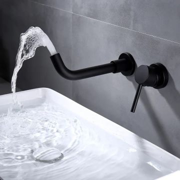 Смеситель для раковины встраиваемый Maretti (Маретти) Eleganza Black ENB32RF13, черный