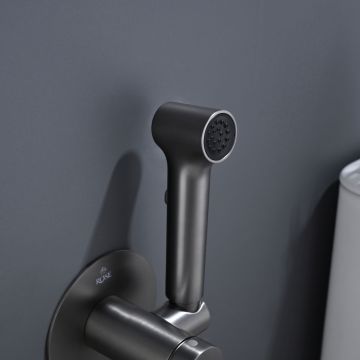 Гигиенический душ со смесителем Rose (Розе) , оружейная сталь, R235T