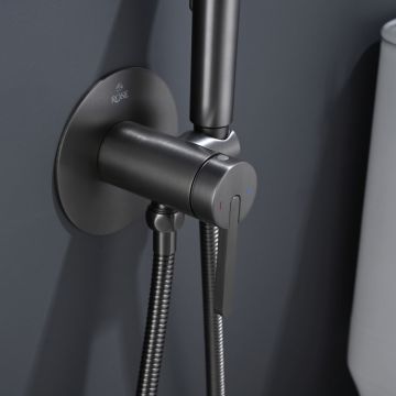 Гигиенический душ со смесителем Rose (Розе) , оружейная сталь, R235T