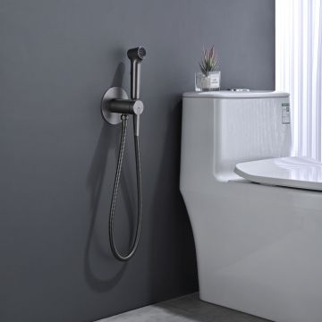 Гигиенический душ со смесителем Rose (Розе) , оружейная сталь, R235T