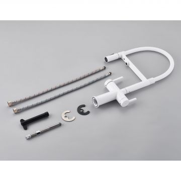 Смеситель для кухни с подключением фильтра воды Rose (Розе) , белый, R458C