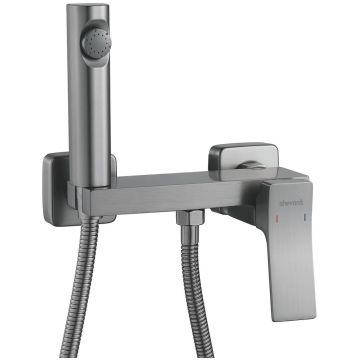 Гигиенический душ со смесителем Shevanik (Шеваник) , оружейная сталь, S4005T-1