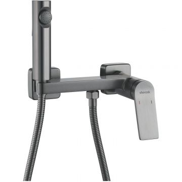 Гигиенический душ со смесителем Shevanik (Шеваник) , оружейная сталь, S4105T-1