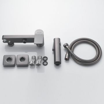 Гигиенический душ со смесителем Shevanik (Шеваник) , оружейная сталь, S4105T-1