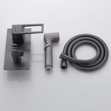 Гигиенический душ со смесителем Shevanik (Шеваник) , оружейная сталь, S6805T