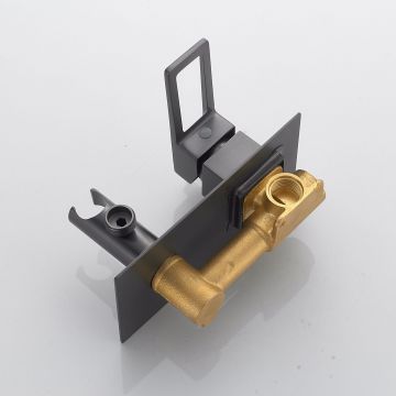 Гигиенический душ со смесителем Shevanik (Шеваник) , оружейная сталь, S6805T