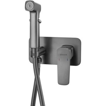 Гигиенический душ со смесителем Shevanik (Шеваник) , оружейная сталь, S9905T