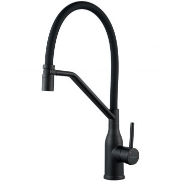 Смеситель для кухни с гибким изливом Shevanik (Шеваник) , черный, S343H-3
