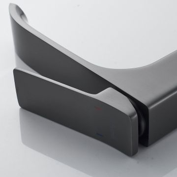 Смеситель для раковины высокий Shevanik (Шеваник) , оружейная сталь, S4011T