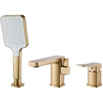 Смеситель на борт ванны Shevanik (Шеваник) , золотой сатин, S9912G