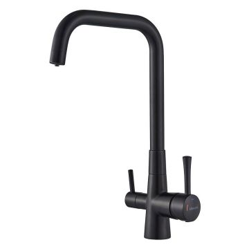 Смеситель для кухни с подключением фильтра Shevanik (Шеваник) S528H, черный