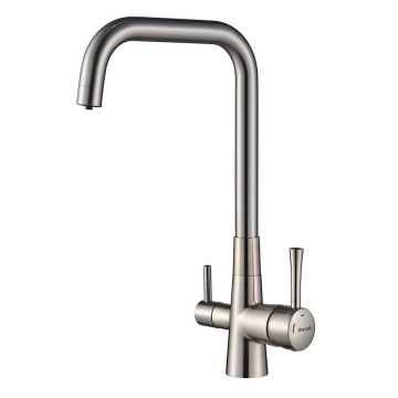 Смеситель для кухни с подключением фильтра Shevanik (Шеваник) S528L, сатин