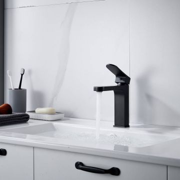 Смеситель для раковины Shevanik S4501H, черный