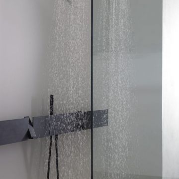 Смеситель Agape (Агапе) Sen для ванны настенный, цвет: черный ESEN0913ON