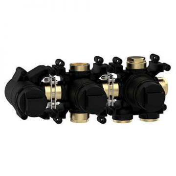 Закладная термостатического смесителя Almar (Алмар) Modular на 2 потребителя горизонтальная + душ E176903