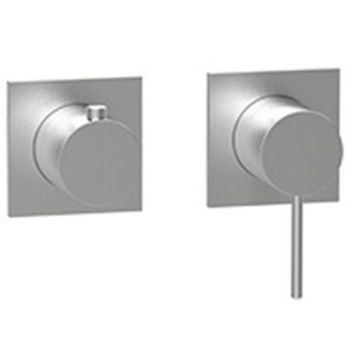 Смеситель Almar (Алмар) Modular для душа, встраиваемый, с переключателем на 2-3 положения, цвет: нержавеющая сталь брашированная АISI 316 E180191.316