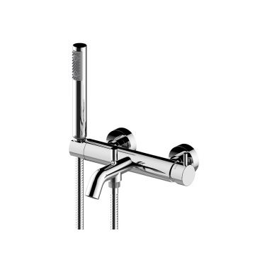 Смеситель для ванны Bossini (Боссини) TEO керамический картридж лейка Zen шланг 125 см Z00723.030 хром