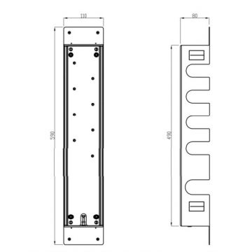 Короб для установки Carimali (Каримали) термостатического смесителя на 4 выхода KIT00040