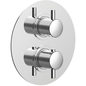 Смеситель Cisal (Кисал) Less New встраиваемый термостатический с переключателем на 2 положения, цвет: хром LN01810021