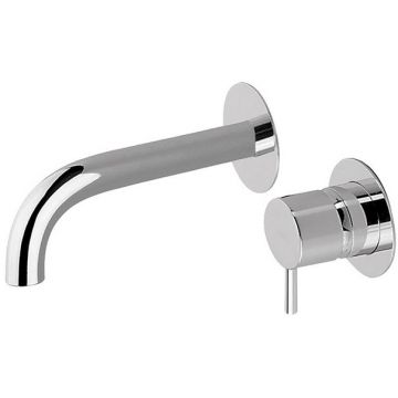 Смеситель Cisal (Кисал) Less New для раковины, настенный, цвет: хром LN00551E21