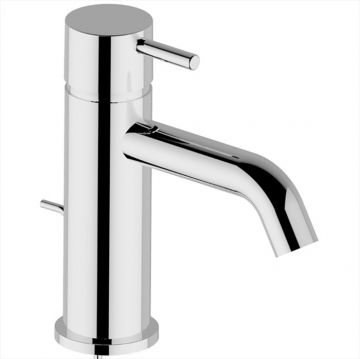 Смеситель Cisal (Кисал) Less New однорычажный для раковины на 1 отверстие с донным клапаном, цвет: хром LN00051021