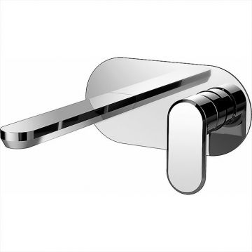 Смеситель Cisal (Кисал) LineaViva однорычажный для раковины из стены, излив 20 см, цвет: хром LV00551021