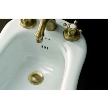 Смеситель Cisal (Кисал) Victorian для биде на 3 отверстия с донным клапаном, цвет: бронза VT00122027